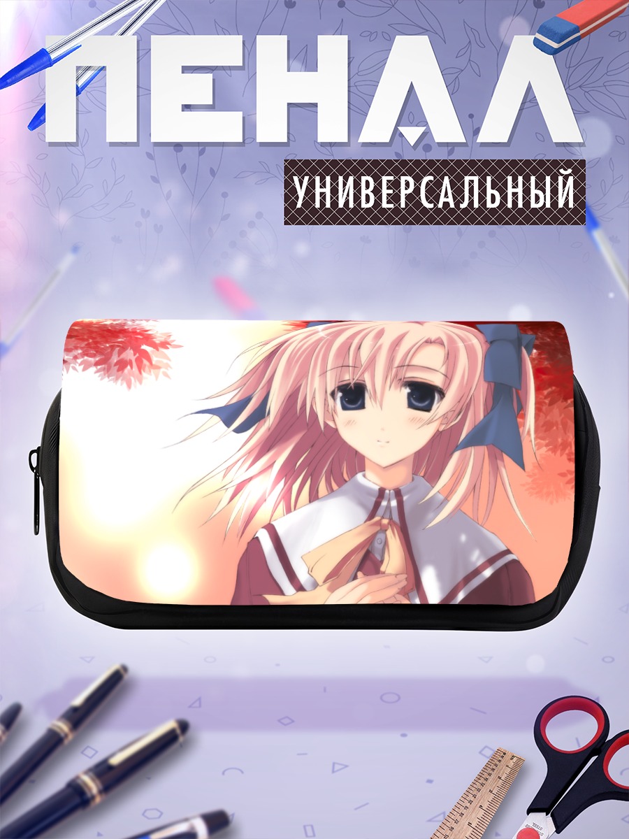 Пенал-косметичка Девочка в сакуре