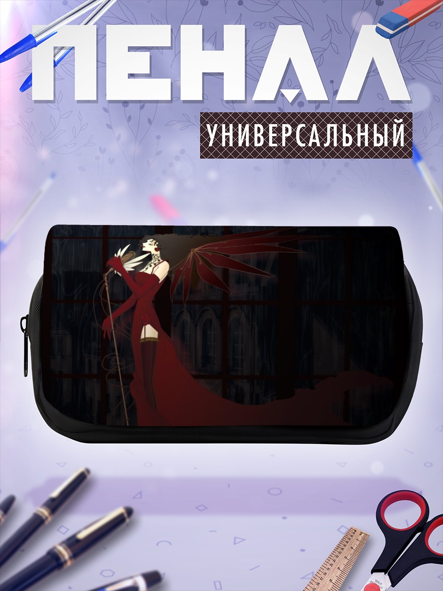 Пенал-косметичка Клевер в красном