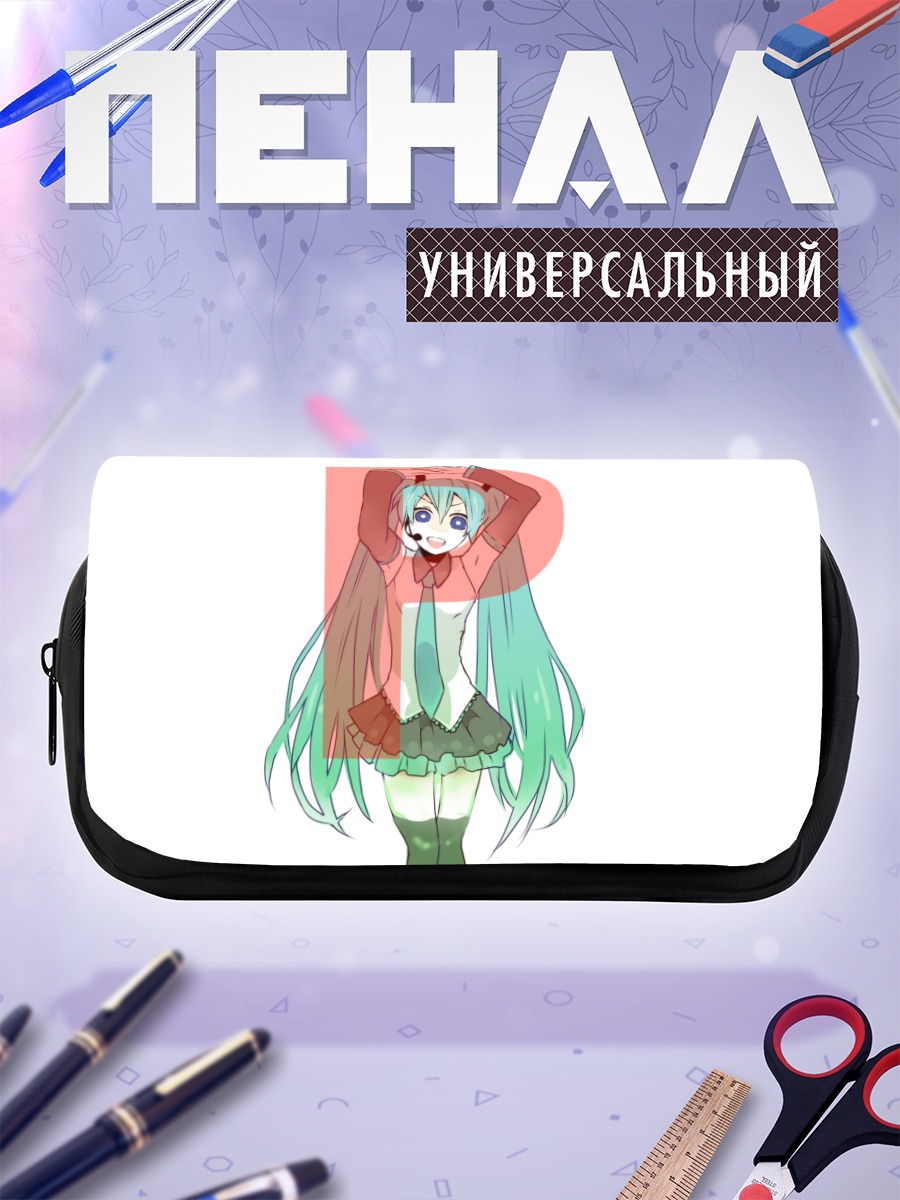 Пенал-косметичка Мику Хацунэ в красном