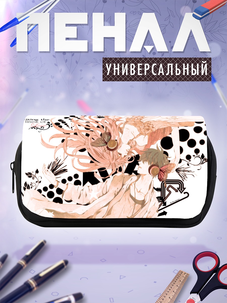 Пенал-косметичка Мику Хацунэ в линиях