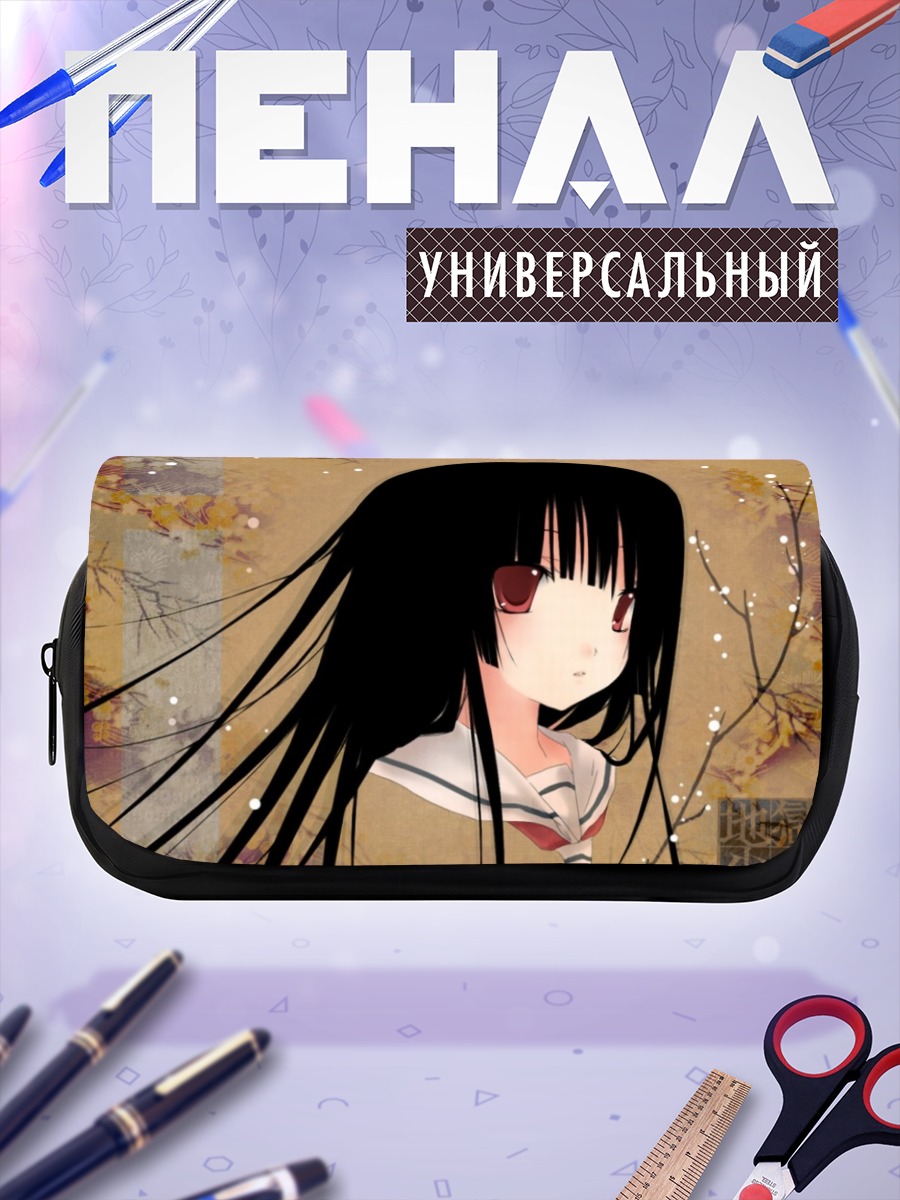 Пенал-косметичка Ай Энма в цветах