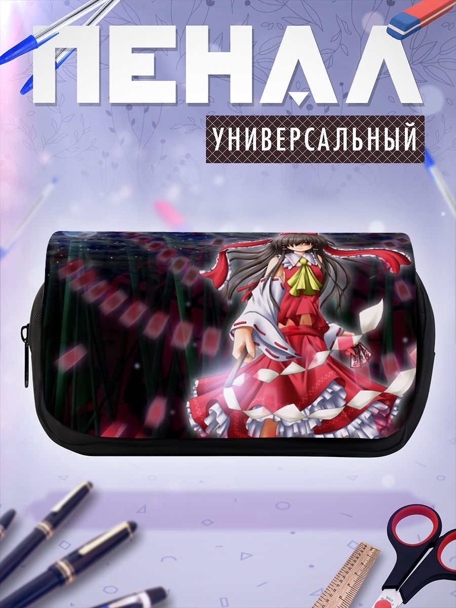 Пенал-косметичка Рейму Хакурей в лепестках