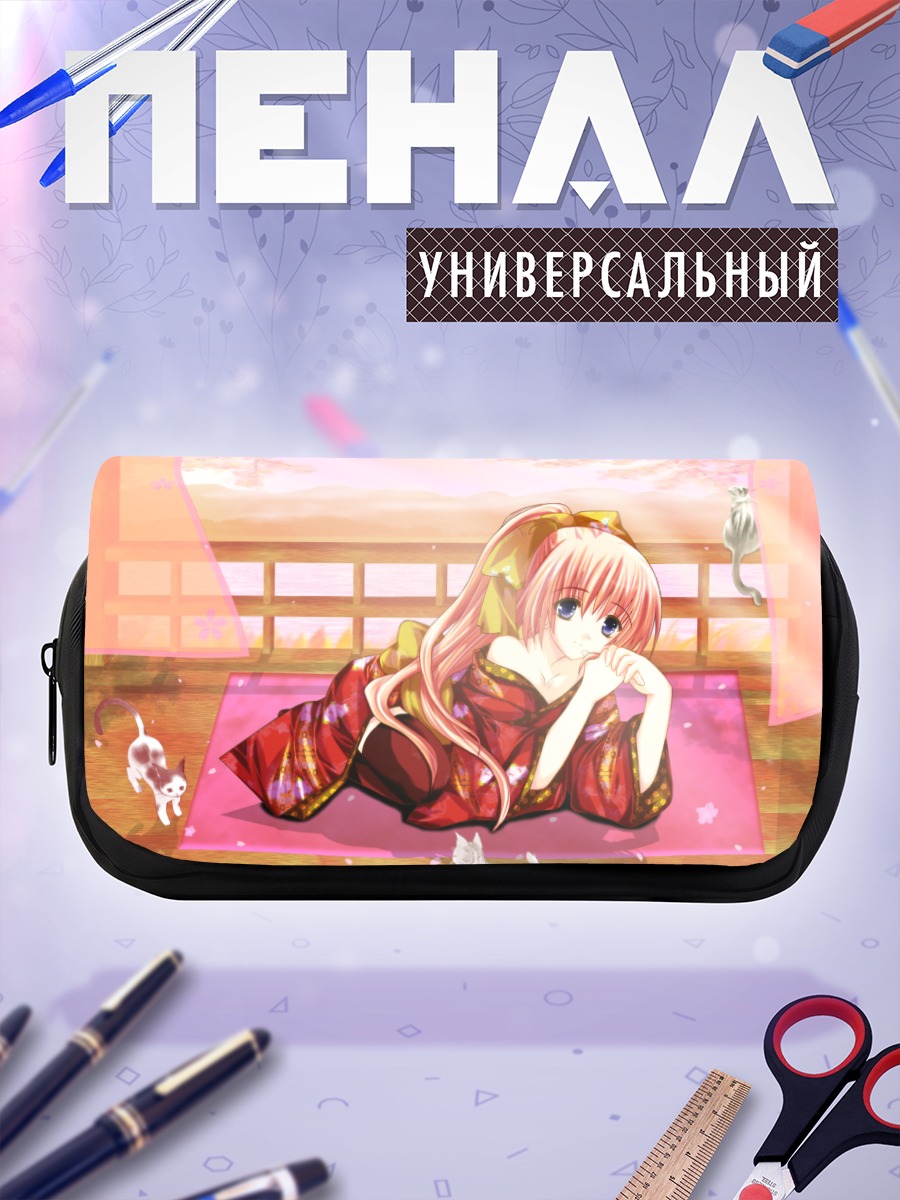 Пенал-косметичка Девушка в кимоно