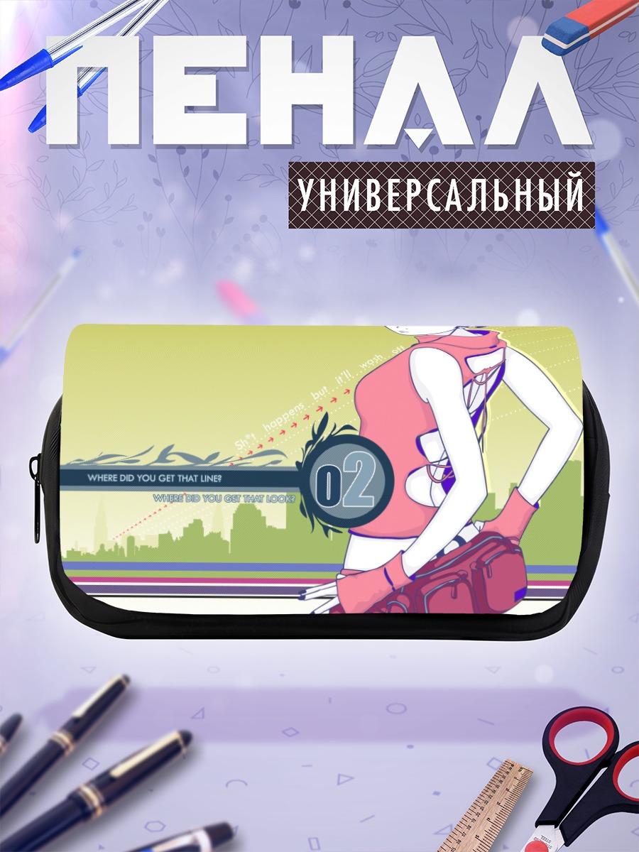 Пенал-косметичка Лэйн Ивакура в наушниках