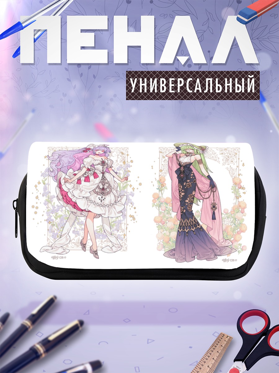 Пенал-косметичка Мику Хацунэ и подруга