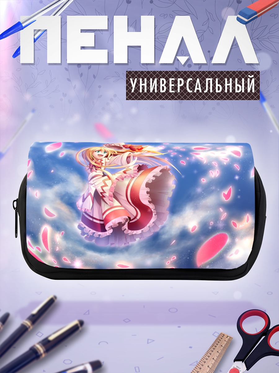Пенал-косметичка Лили Вайт в лепестках