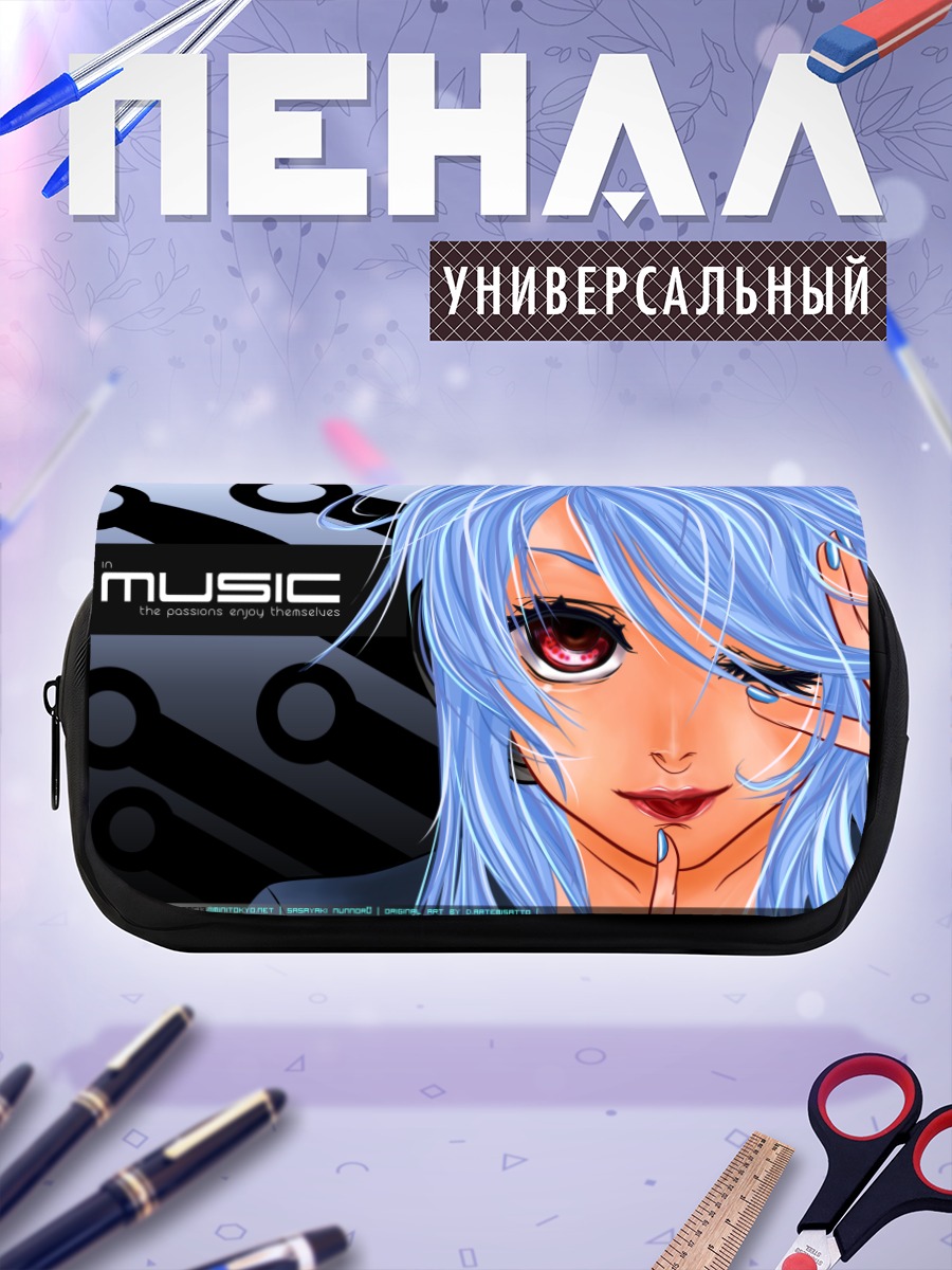 Пенал-косметичка Мику Хацунэ Музыка