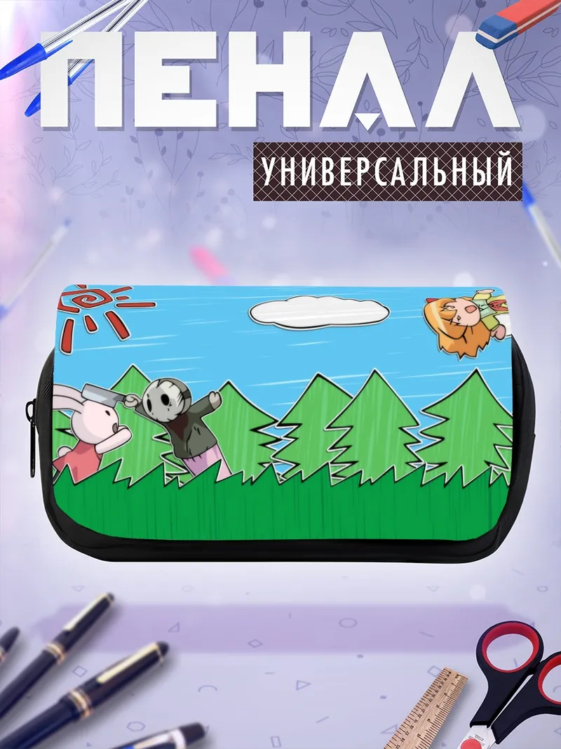 Пенал-косметичка Судзунэ Сиратори в лесу