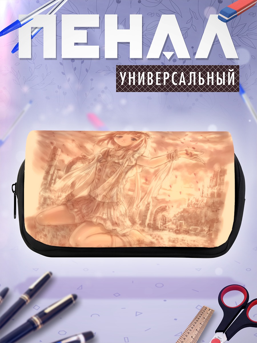Пенал-косметичка Девушка в лепестках