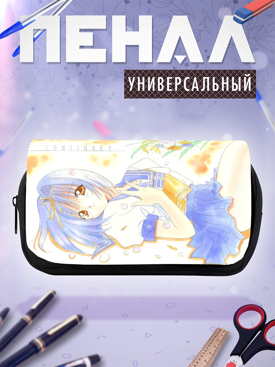 Пенал-косметичка Аска Хонда в цветах