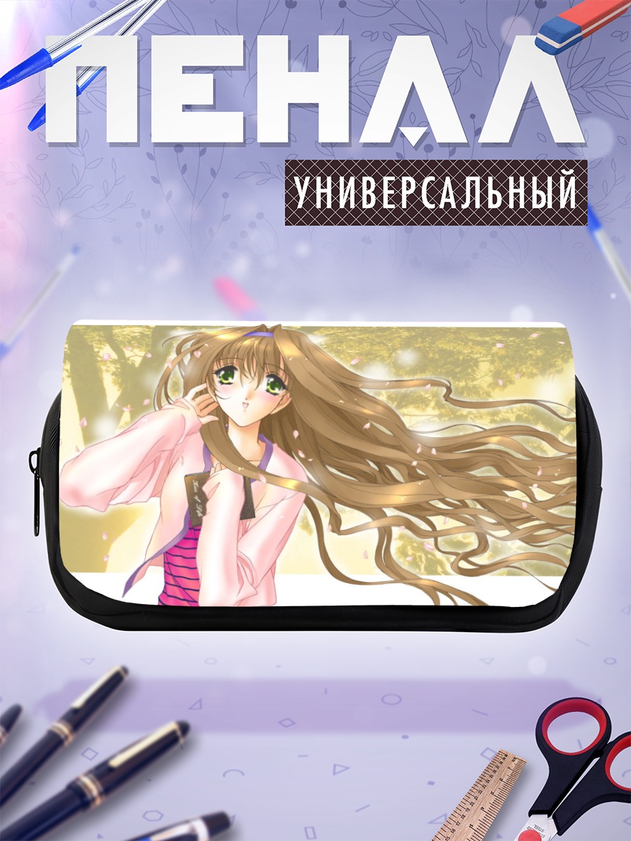 Пенал-косметичка Девушка в сакуре