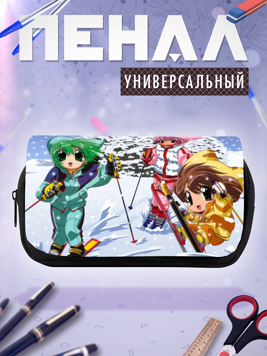 Пенал-косметичка Деджико на лыжах