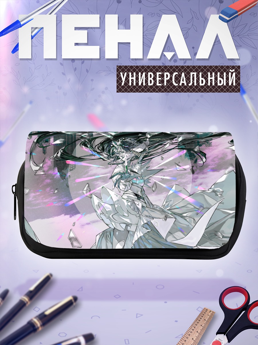 Пенал-косметичка Мику Хацунэ в кристаллах