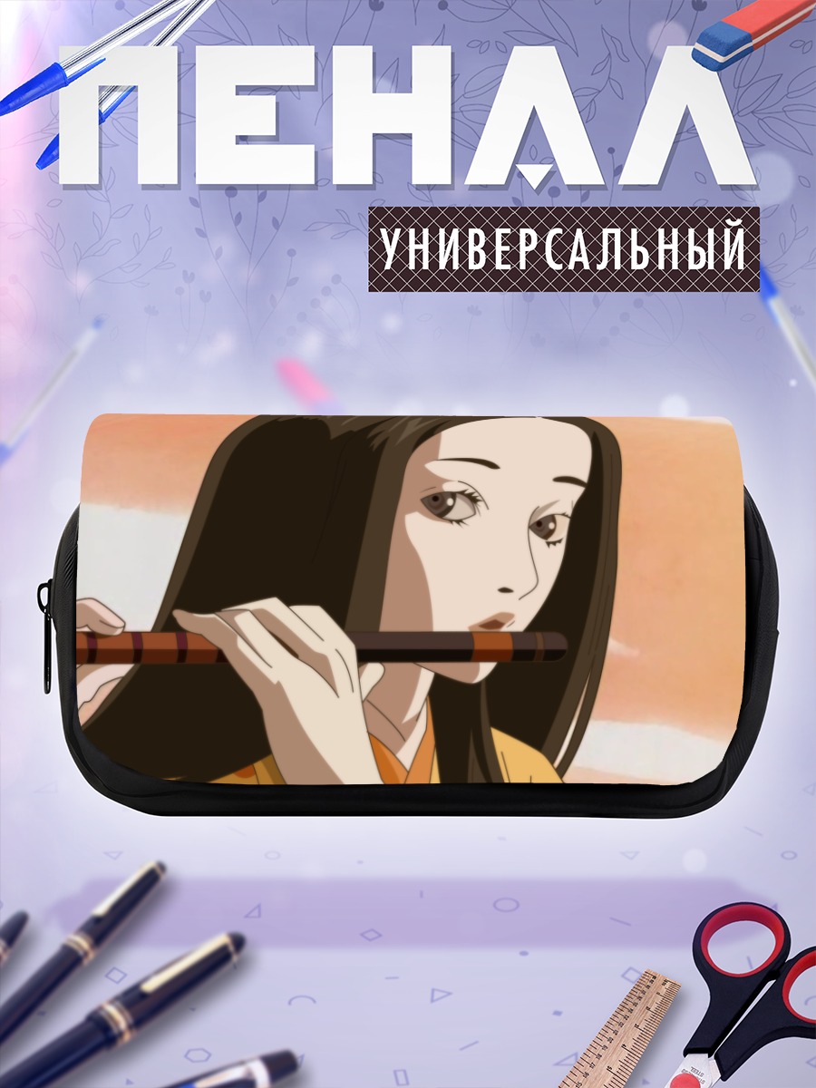Пенал-косметичка Девушка с флейтой