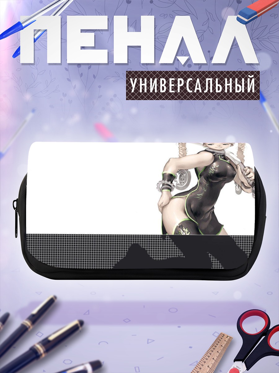Пенал-косметичка Мику Хацунэ в черном
