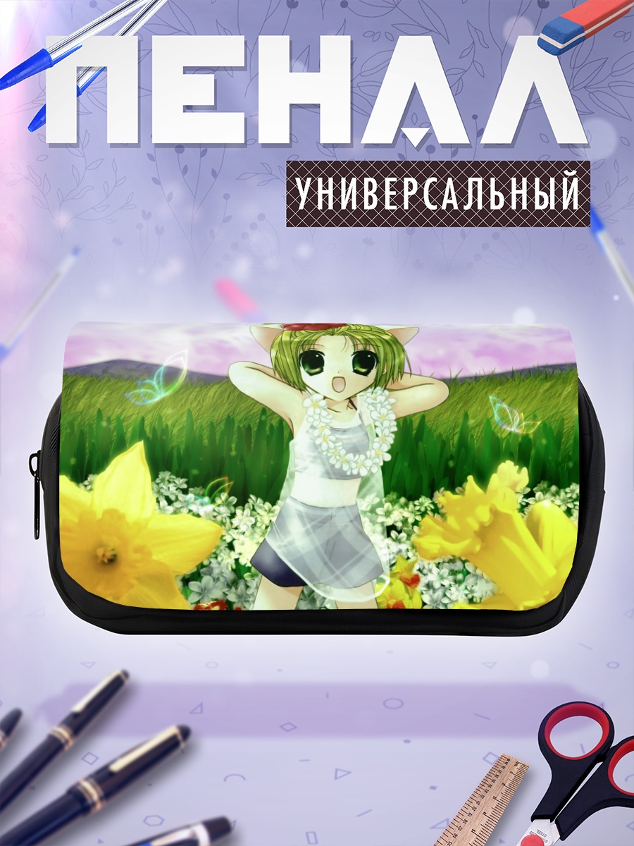 Пенал-косметичка Деджико в цветах