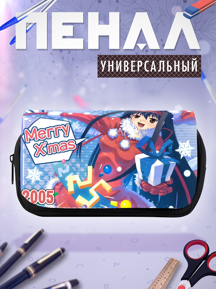 Пенал-косметичка Мику Хацунэ Рождество