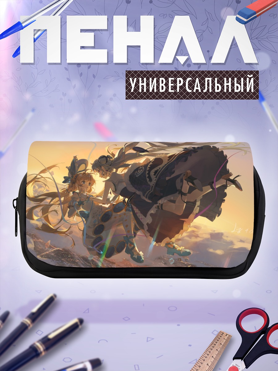 Пенал-косметичка Мику Хацунэ в облаках