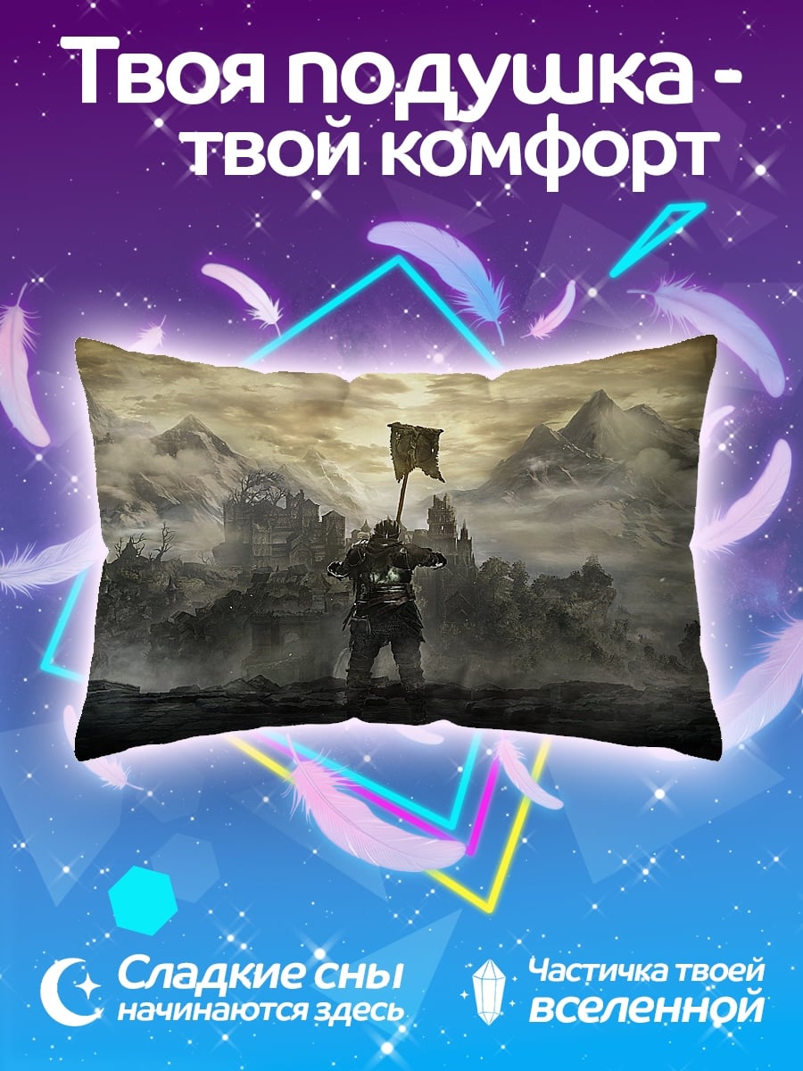 Подушка воин с флагом