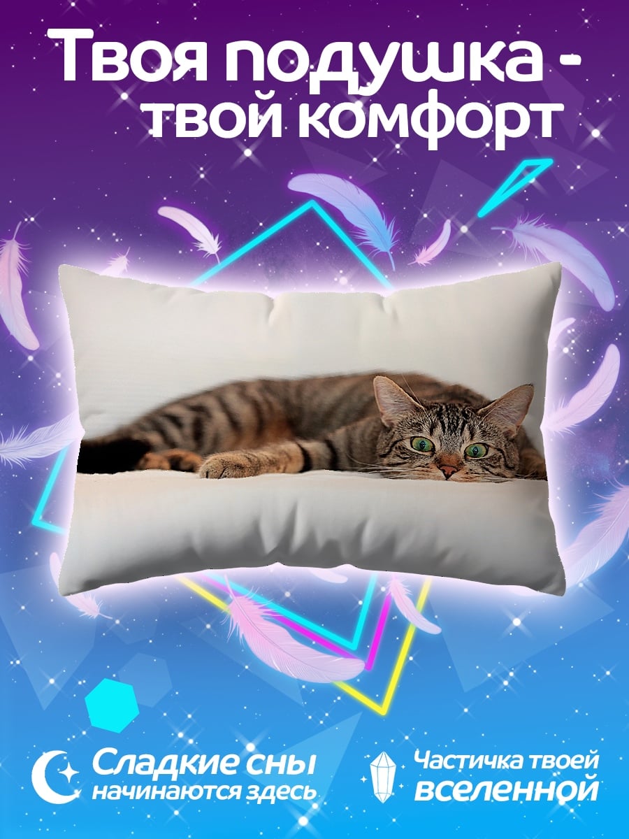 Подушка Ленивый кот