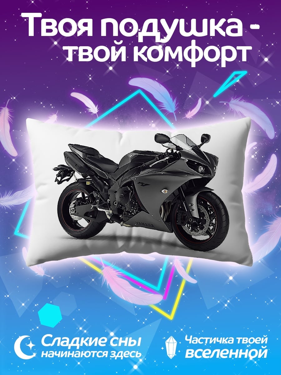 Подушка Черный мотоцикл