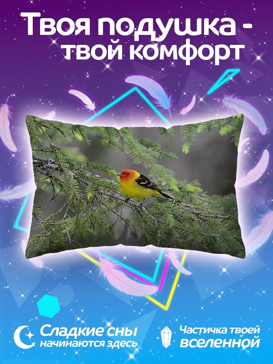 Подушка Птица на ветке