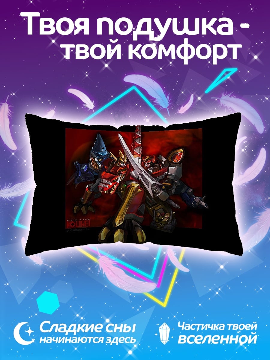 Подушка красный киборг с мечом
