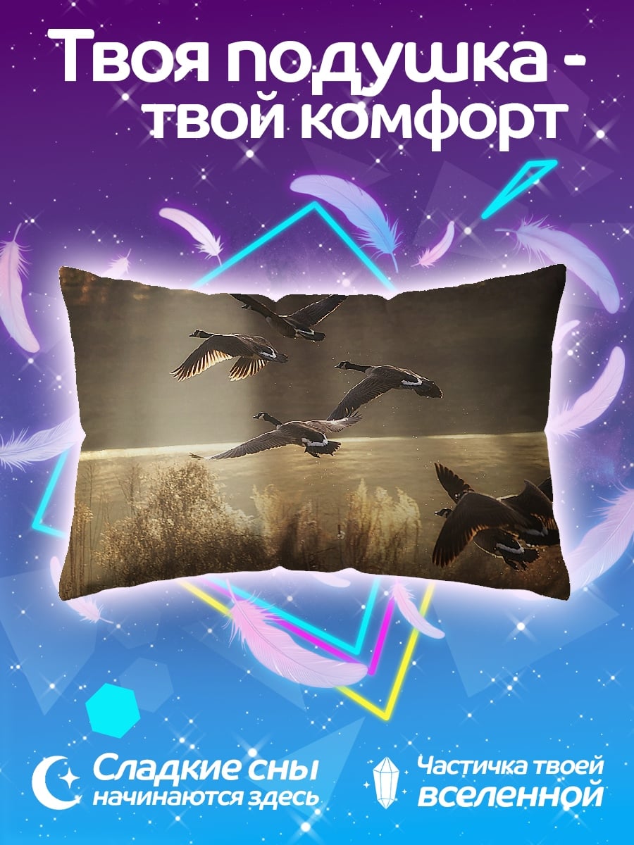 Подушка Стая гусей