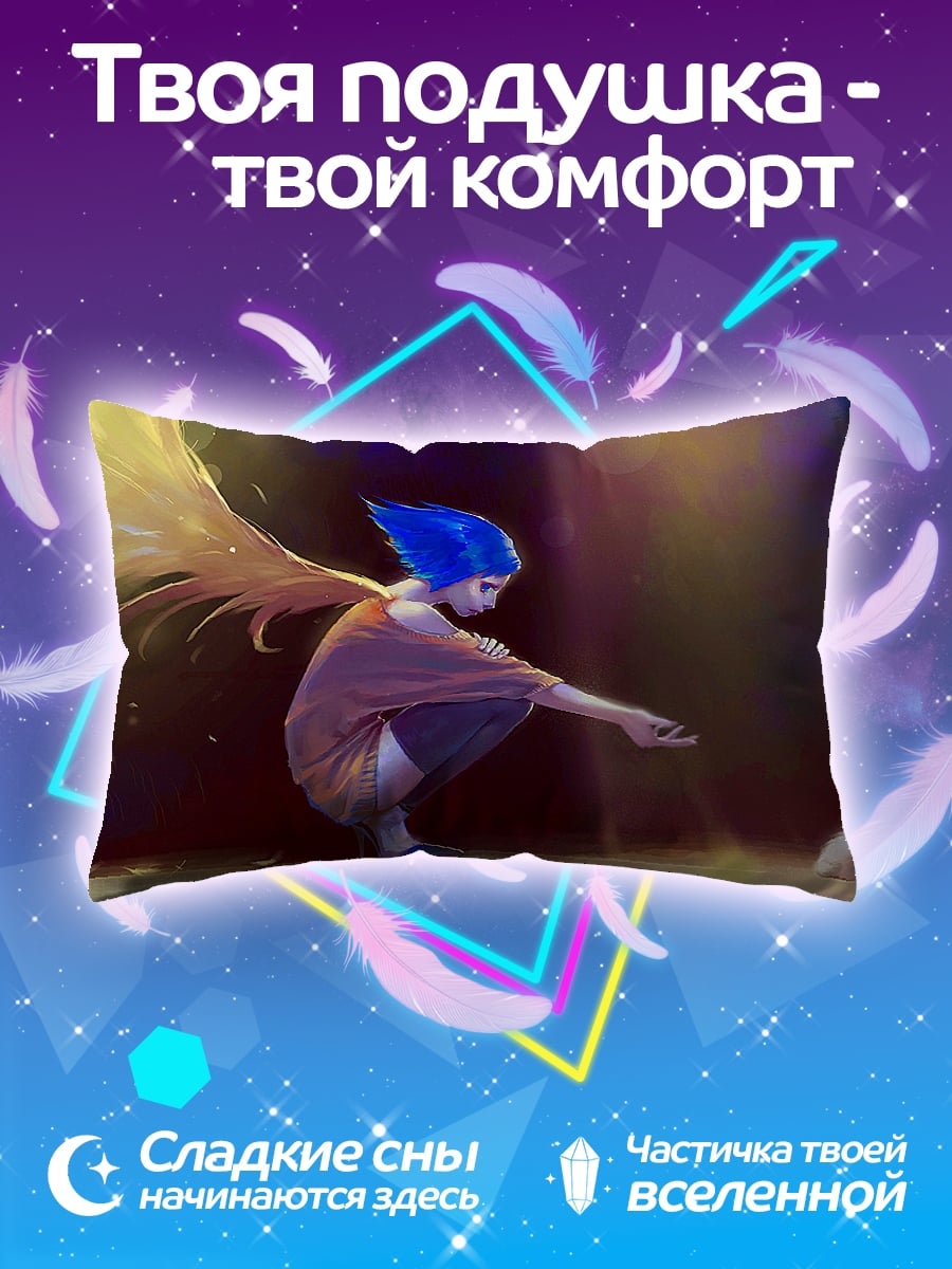 Подушка Ангел и котенок