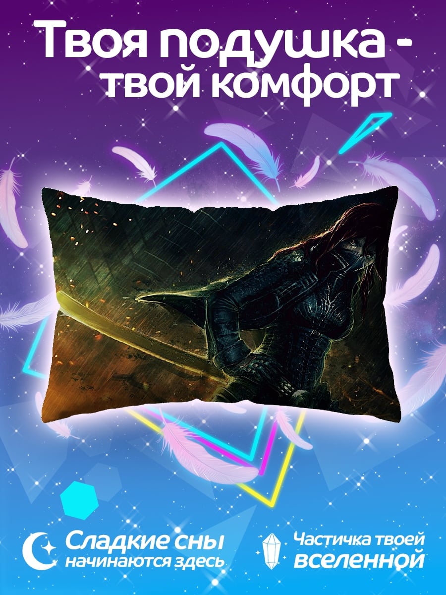 Подушка Девушка с катаной
