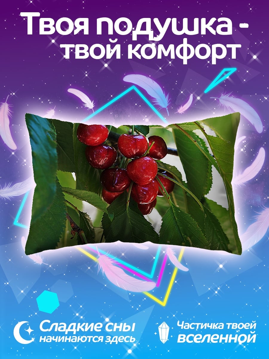 Подушка вишня на ветке