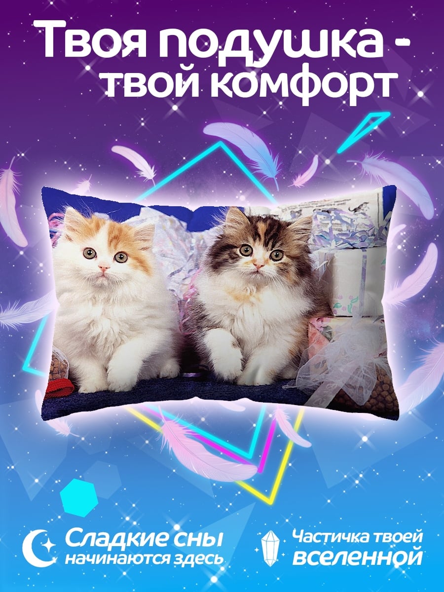 Подушка Два котёнка