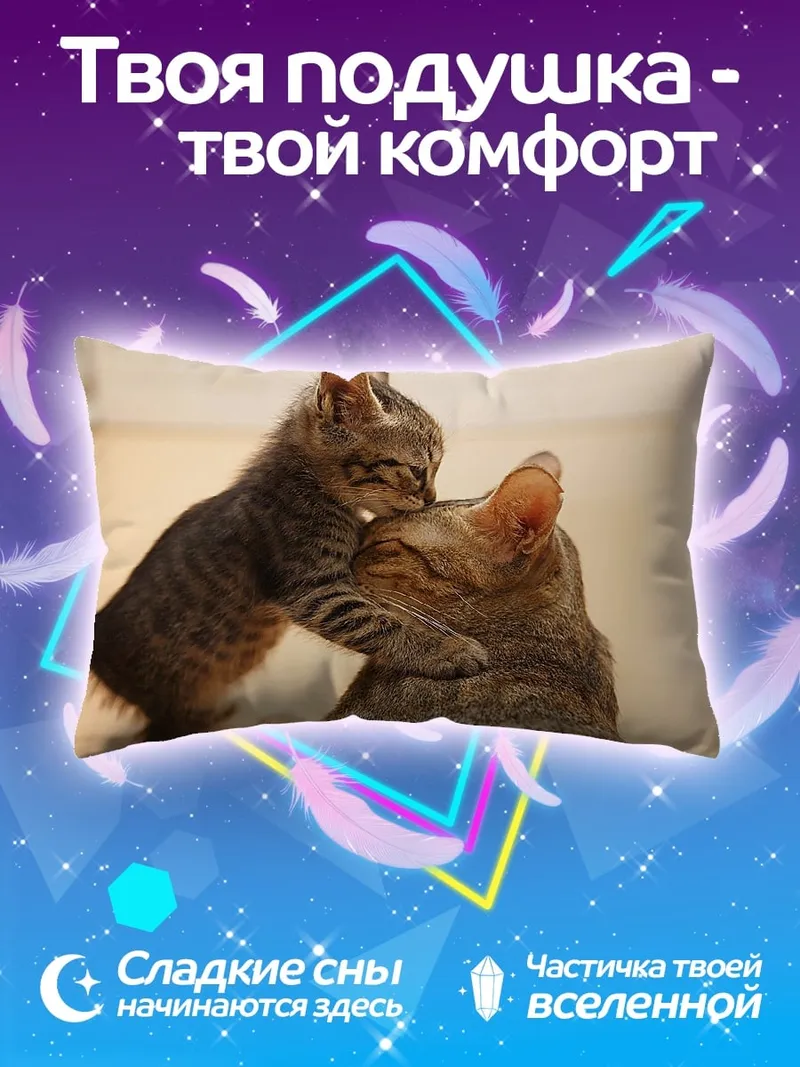 Подушка Котята играют