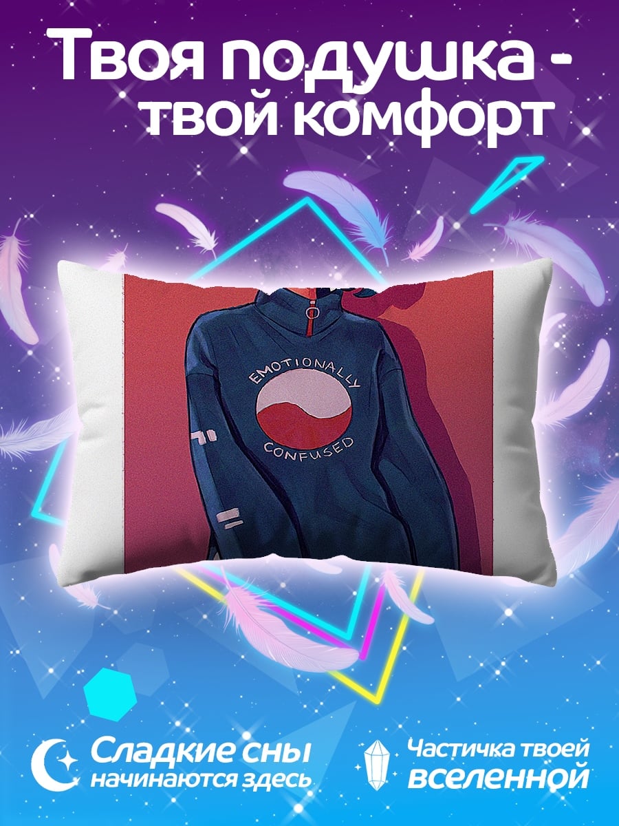 Подушка девушка в свитшоте