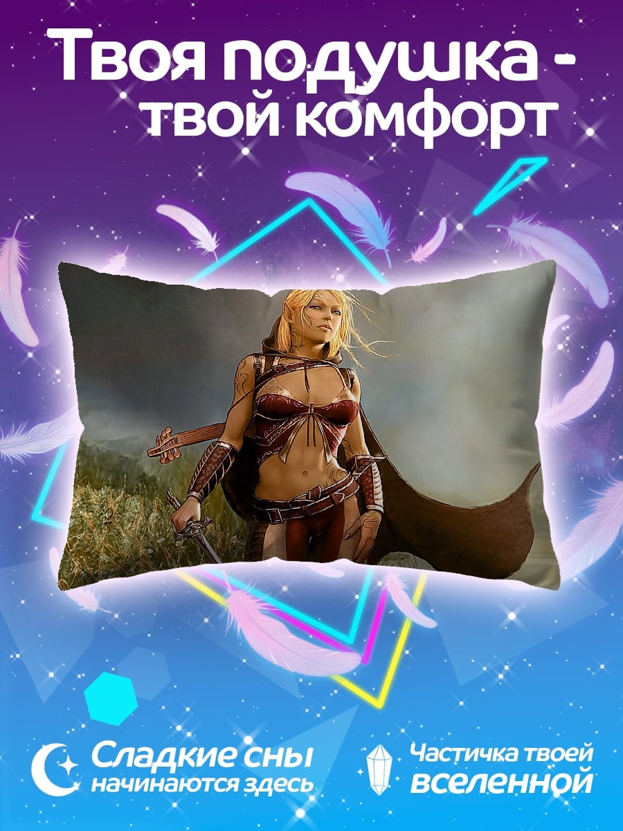 Подушка Девушка воин