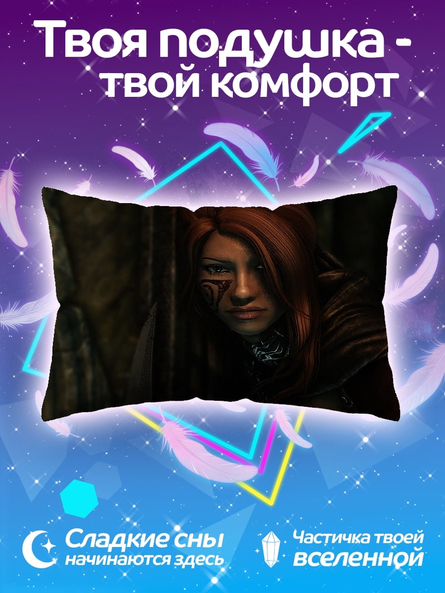 Подушка Девушка с татуировкой