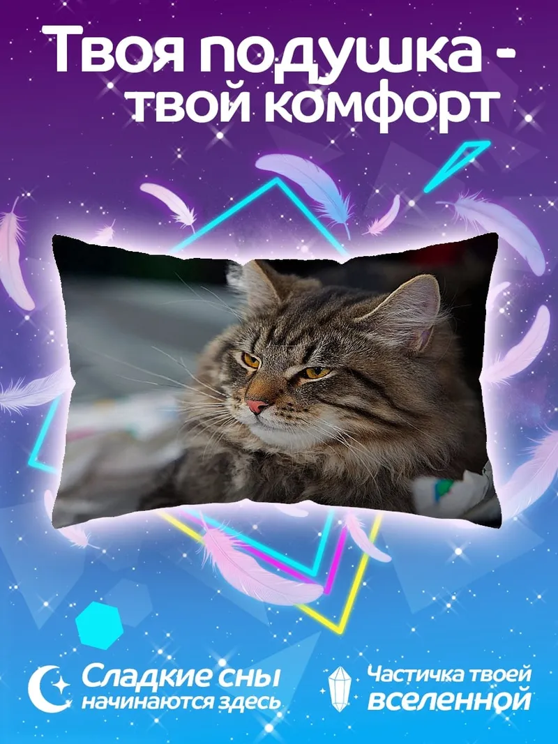 Подушка Кот породы мейн-кун