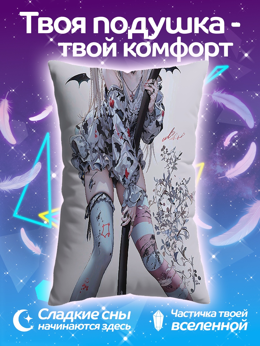 Подушка Аниме девушка с косой