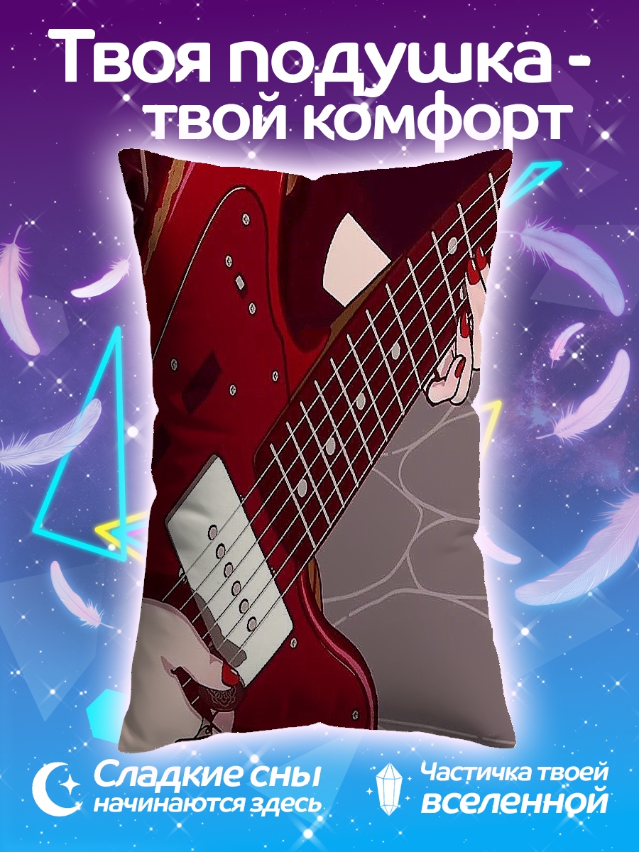 Подушка Девушка играет гитара