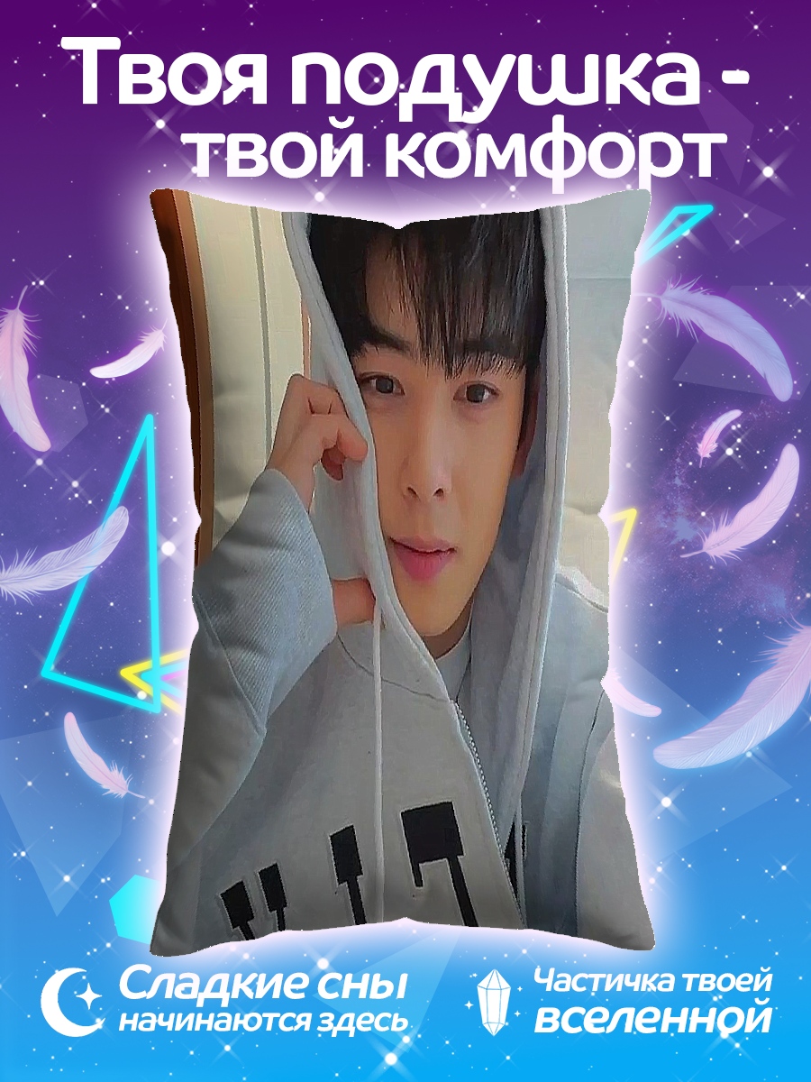 Подушка Ча Ыну в худи