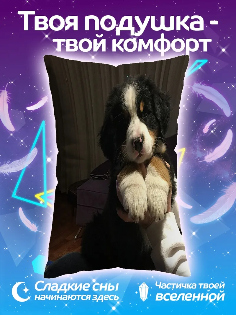 Подушка щенок бернского зенненхунда