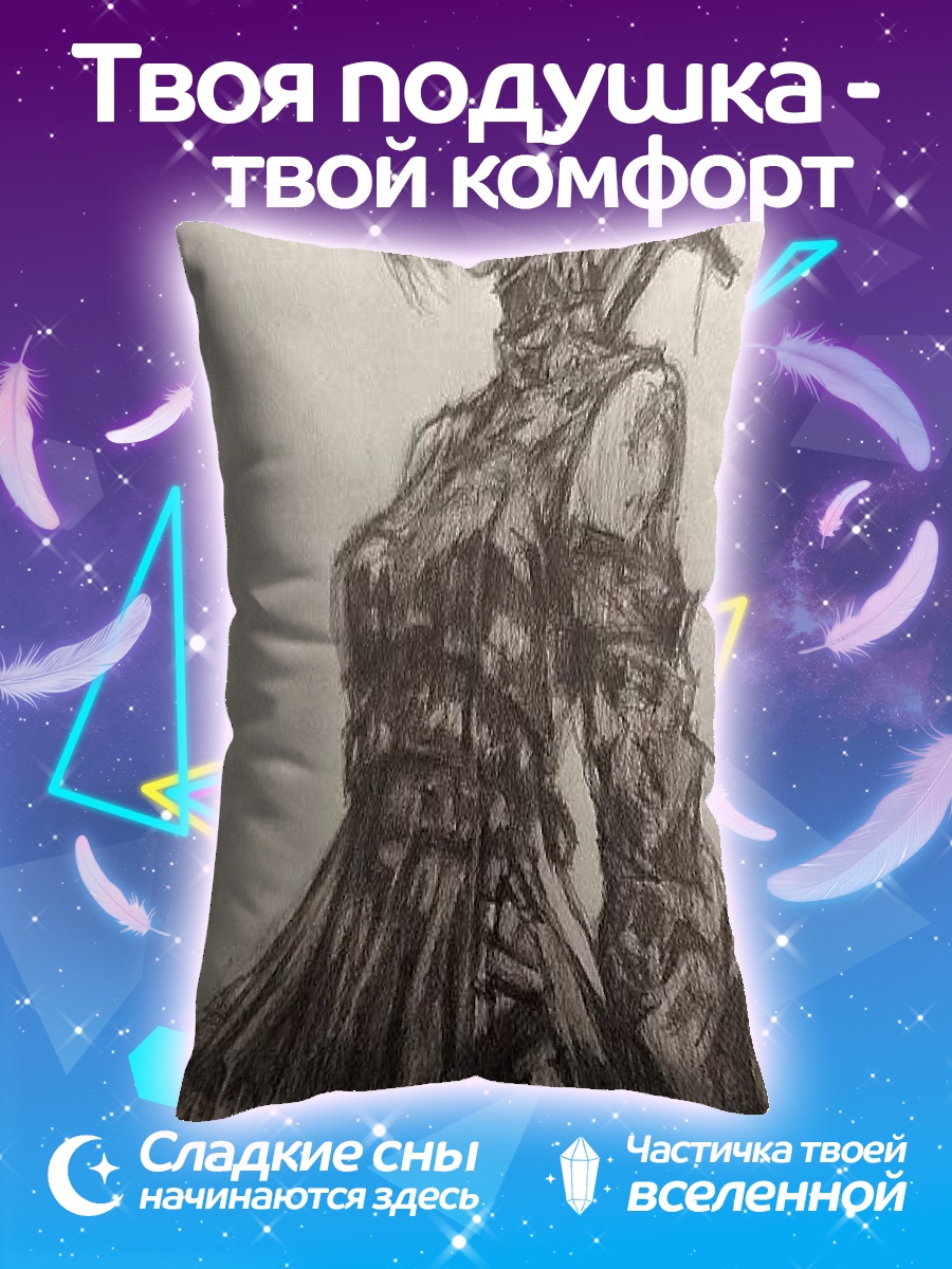 Подушка Девушка с мечом