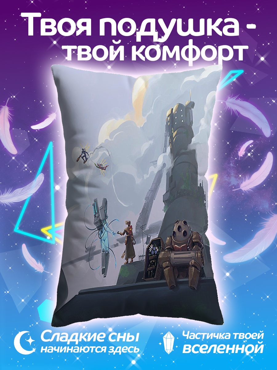 Подушка Киберпанк город