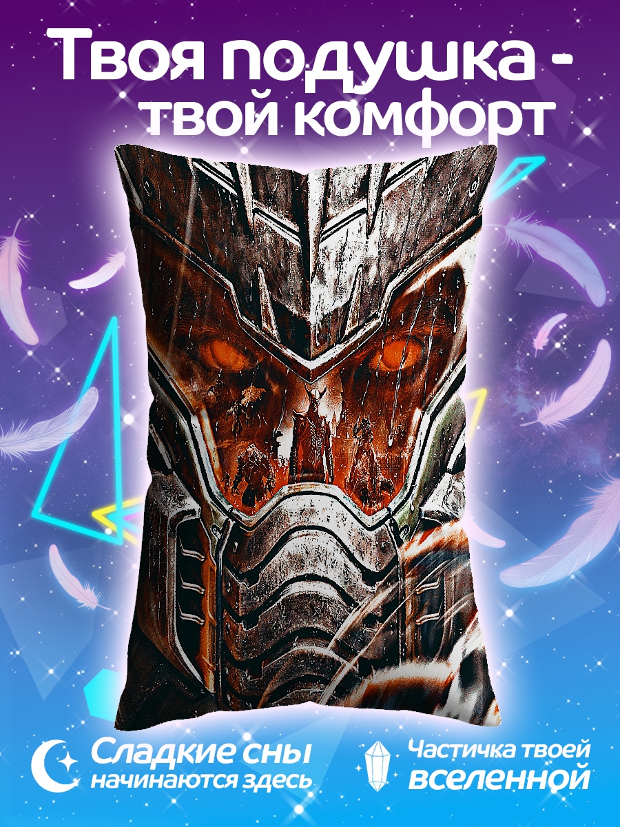 Подушка Киберпанк робот лицо