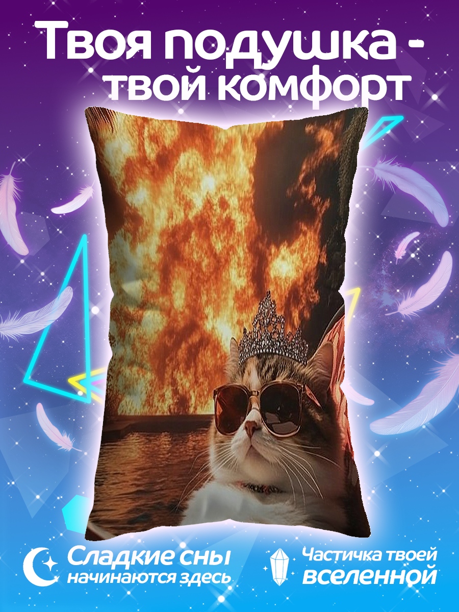 Подушка Кот в очках