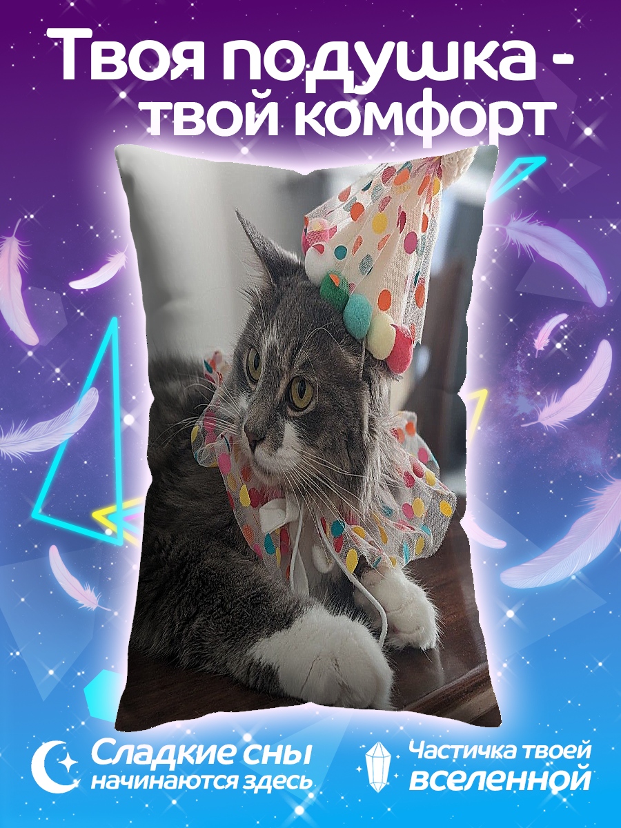 Подушка Кот в колпаке