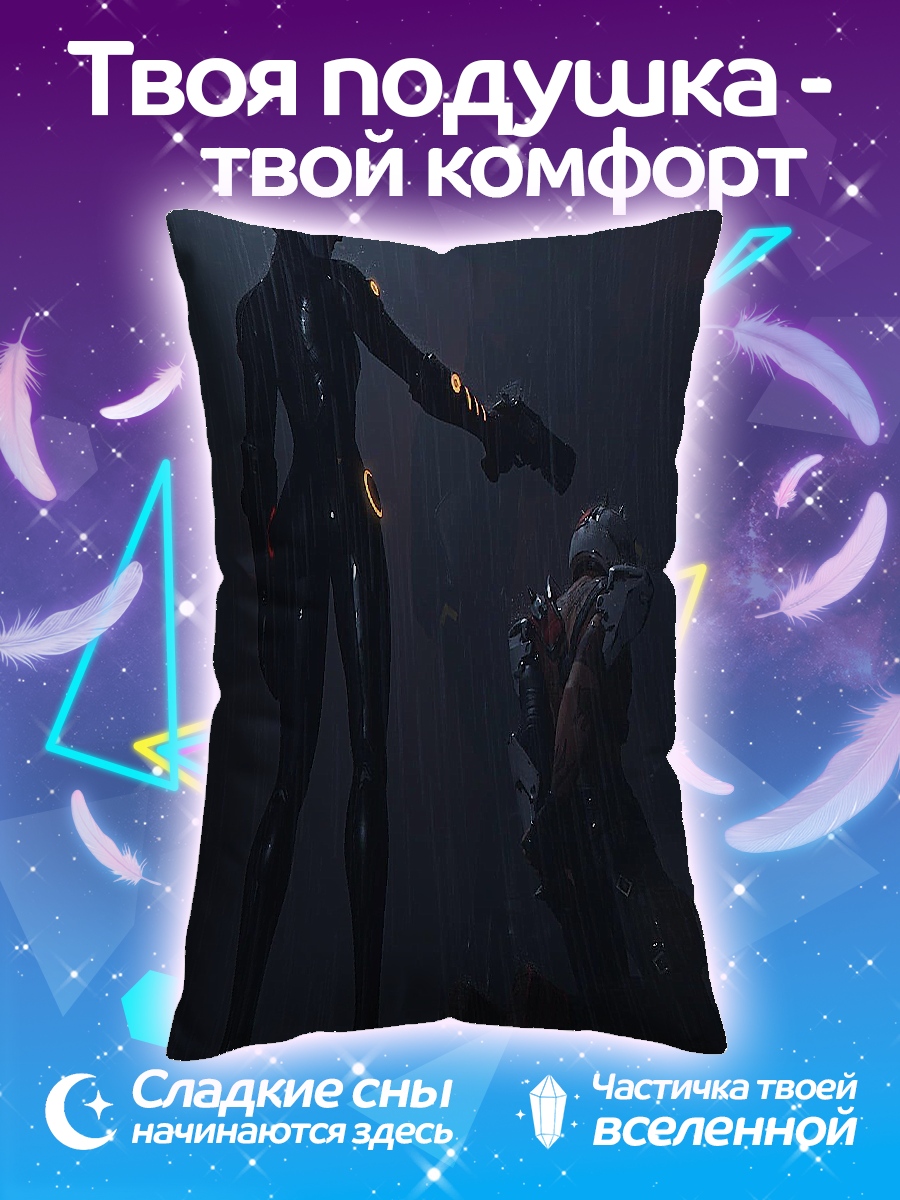 Подушка Киберпанк девушка