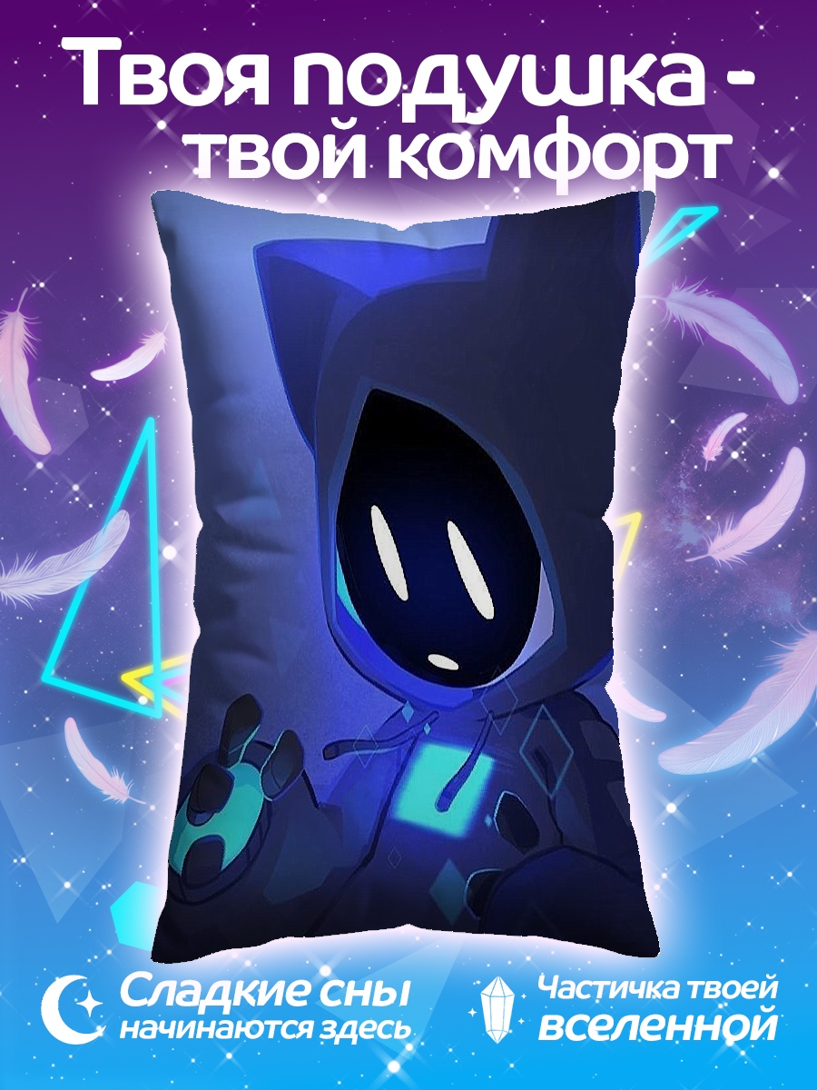 Подушка Синий робот кот