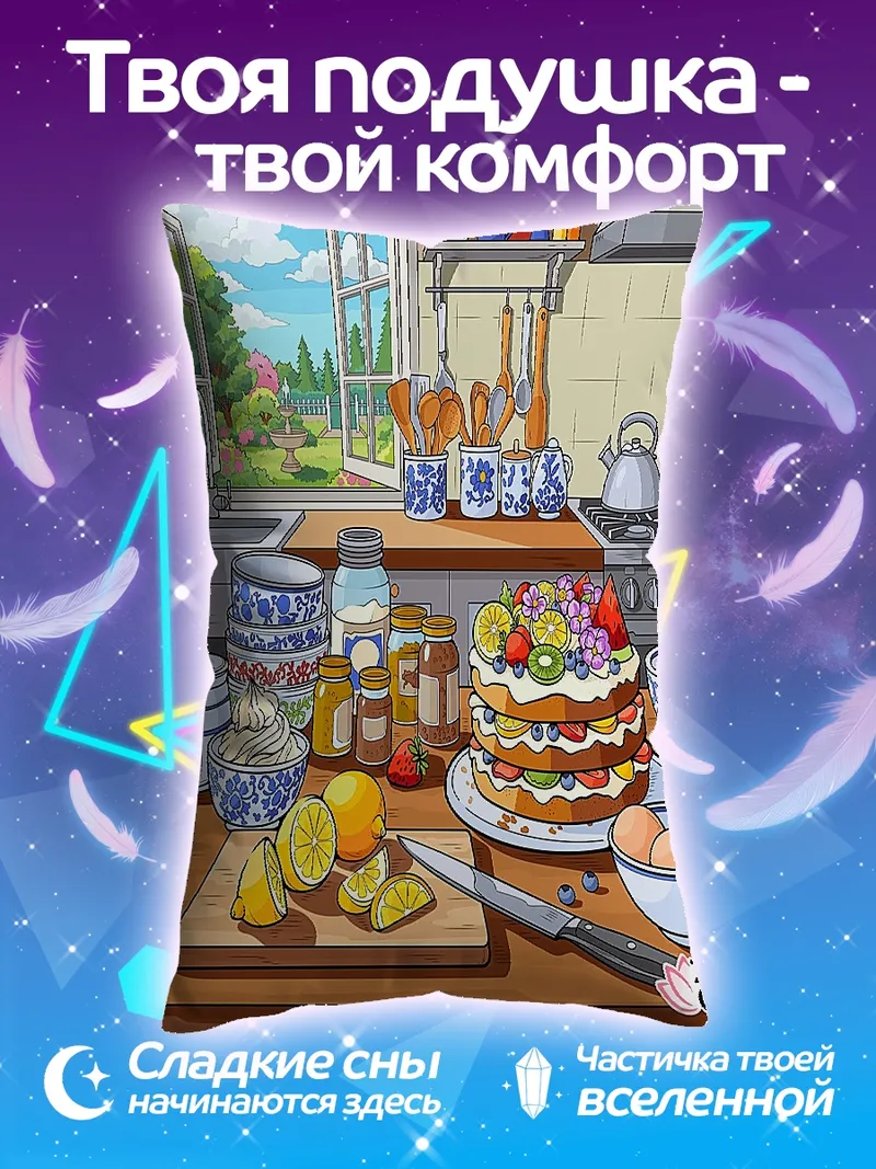Подушка Кухонный уютный завтрак
