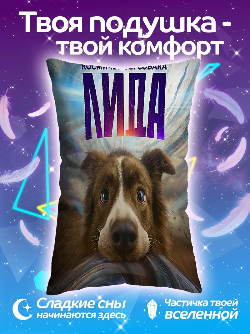 Подушка Космическая собака
